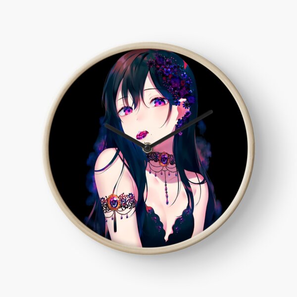 Fille animée Horloge