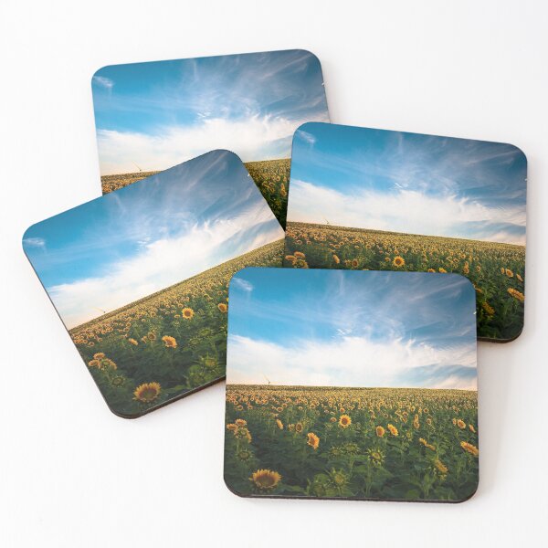Item preview, Windmill fields Sunflower morning countryside scenic view designed and sold by August-E.
