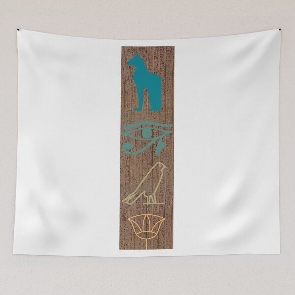 Item preview, Colorful egyptian hieroglyphics designed and sold by AnahisRose.