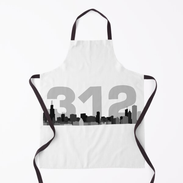 Item preview, 312 Chicago Area Code with Skyline designed and sold by Cliché Calligraphy.