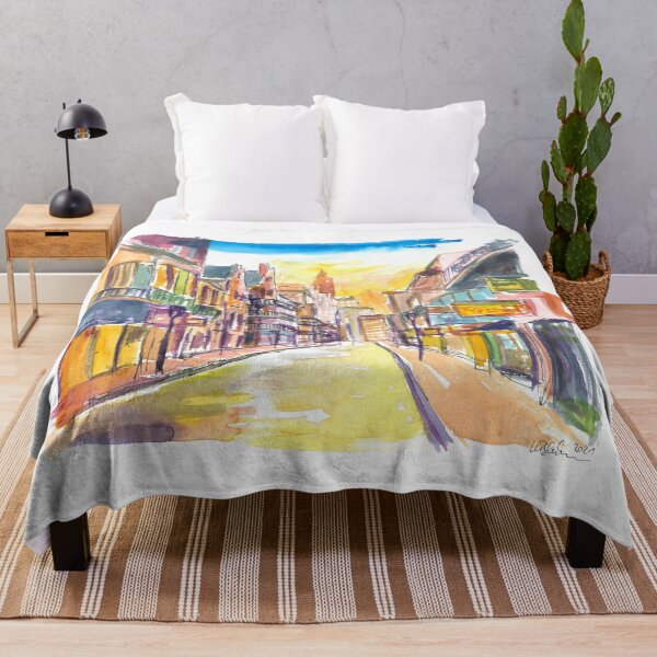 Item preview, New Orleans Bourbon Street Scene at Sunrise designed and sold by artshop77.
