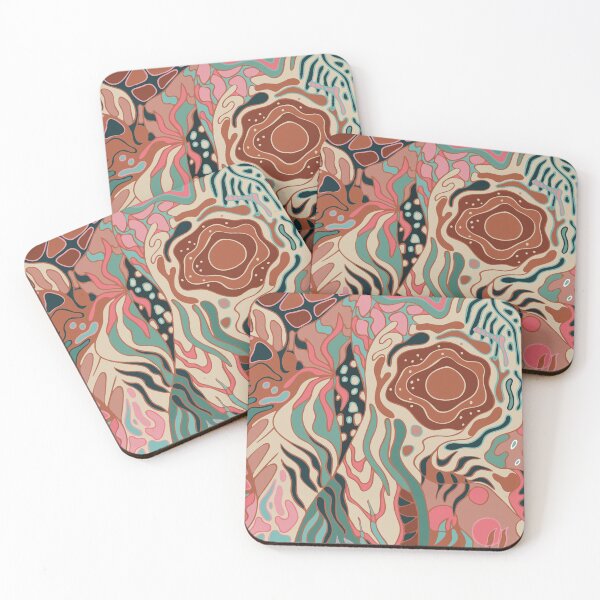 Item preview, abstract tropical shapes and symbols in vibrant colors designed and sold by Alex-Saltykova.