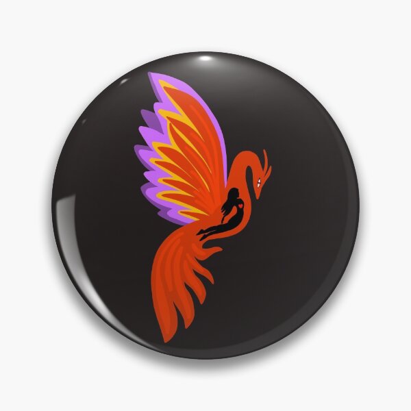 Item preview, Phoenix girl heart designed and sold by Mermaidssparkle.