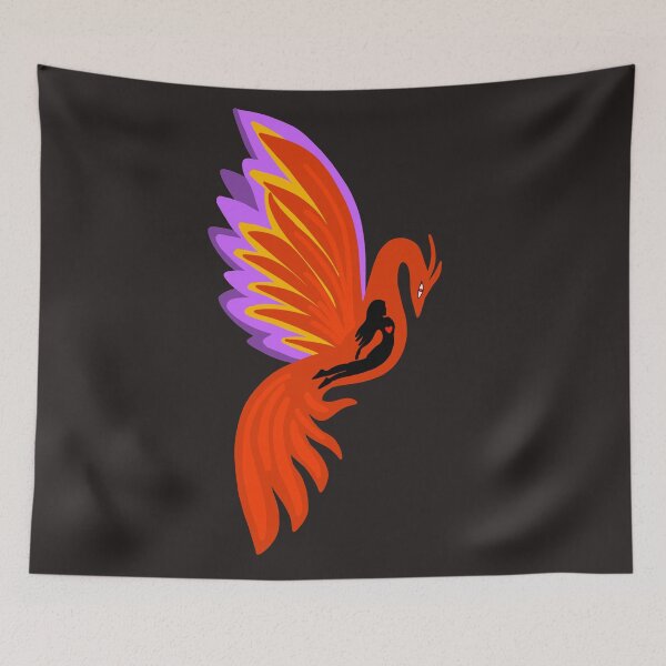 Item preview, Phoenix girl heart designed and sold by Mermaidssparkle.