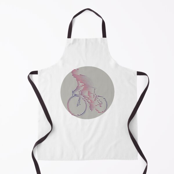Item preview, Cyclist Climbing Purple Blue Line Art designed and sold by RabeDesigns.