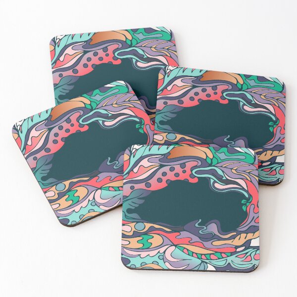 Item preview, design from smoth flowing forms of different colors designed and sold by Alex-Saltykova.