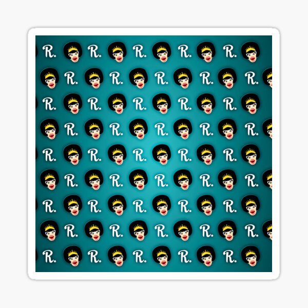 Many Faces of Miss Richfield - Teal Sticker