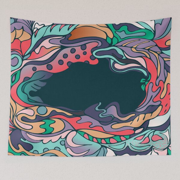 Item preview, design from smoth flowing forms of different colors designed and sold by Alex-Saltykova.
