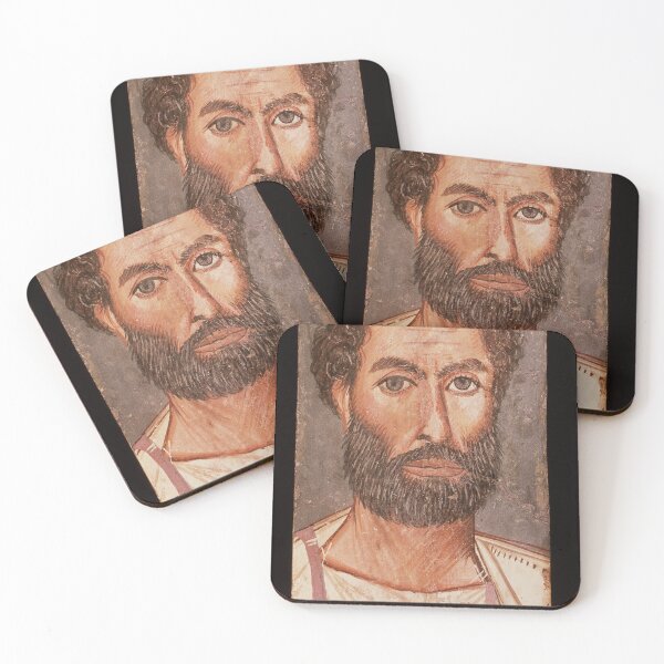 Item preview, Fayum mummy portrait ancient Egypt man designed and sold by The-Roman-Lady.