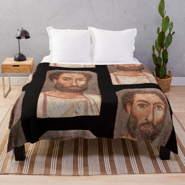 Item preview, Fayum mummy portrait ancient Egypt man designed and sold by The-Roman-Lady.