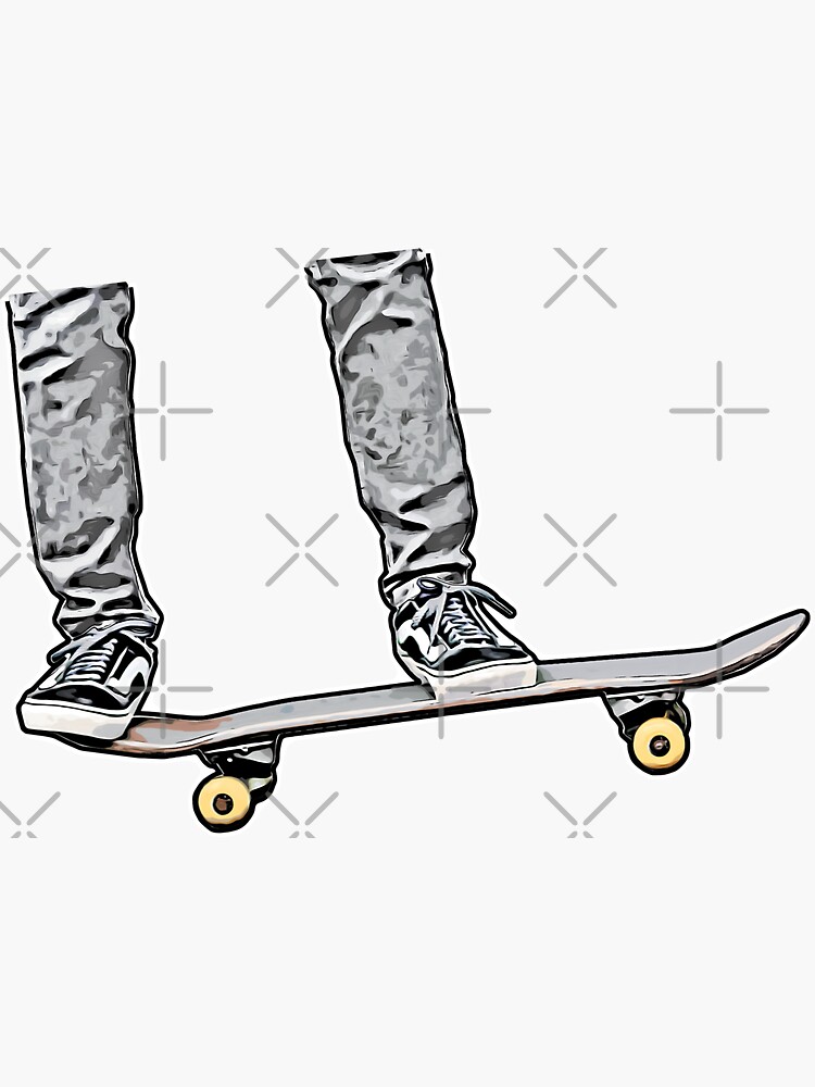 "Skateboarding Is Not a Crime" Sticker for Sale by LongTunnel Redbubble