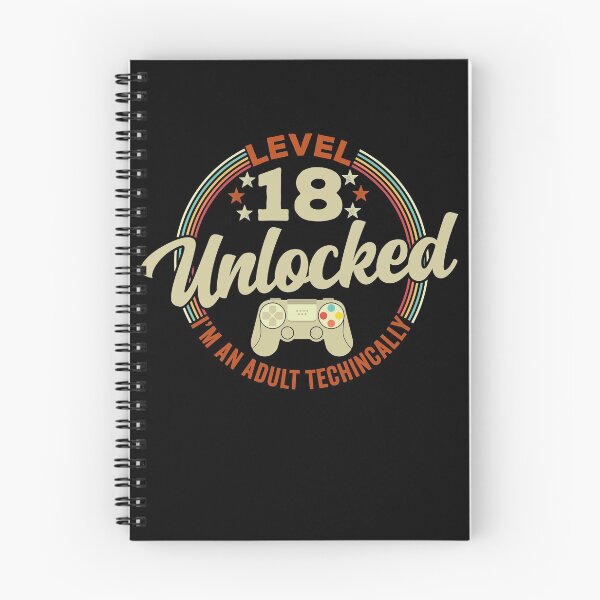 Item preview, I'm an Adult Technically - Level 18 Unlocked - 18th Birthday designed and sold by majuga.