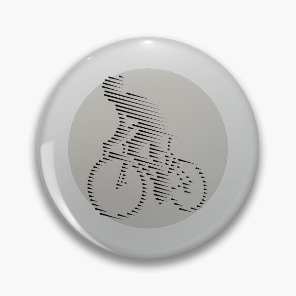 Item preview, Cyclist Climbing Black Line Art designed and sold by RabeDesigns.