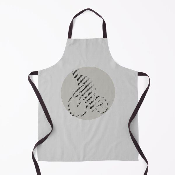 Item preview, Cyclist Climbing Black Line Art designed and sold by RabeDesigns.