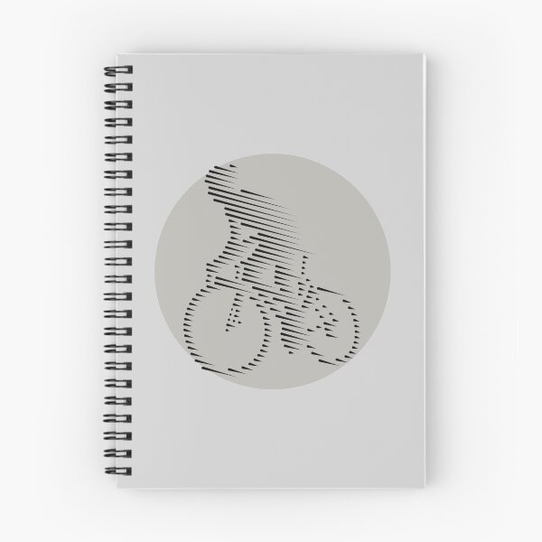 Item preview, Cyclist Climbing Black Line Art designed and sold by RabeDesigns.