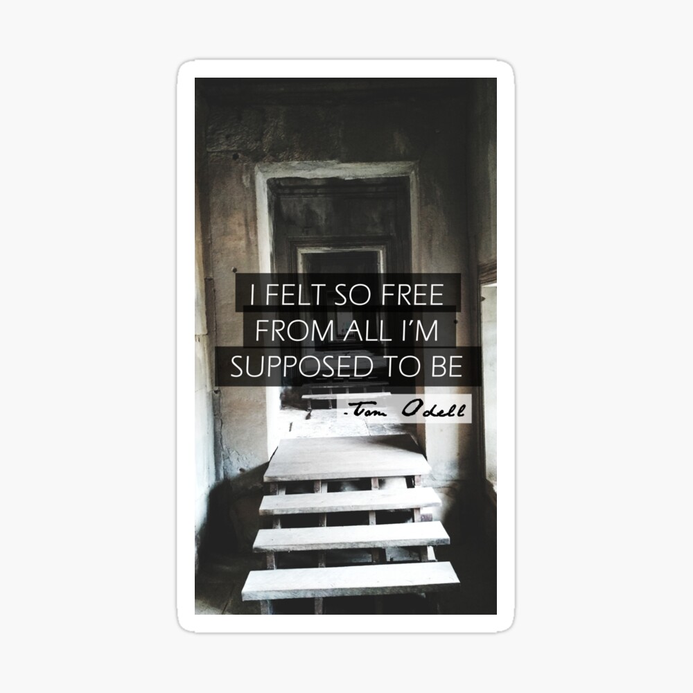 I Felt So Free From All I M Supposed To Be Tom Odell Poster By Izztoh Redbubble