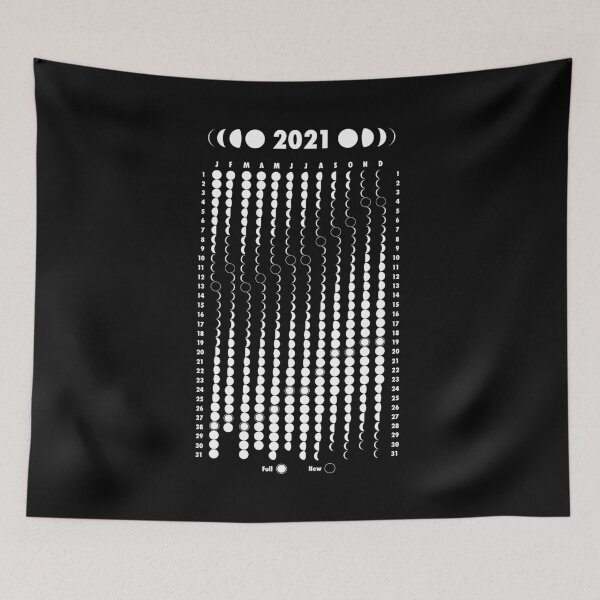 Item preview, Moon Calendar 2021 designed and sold by OldDannyBrown.