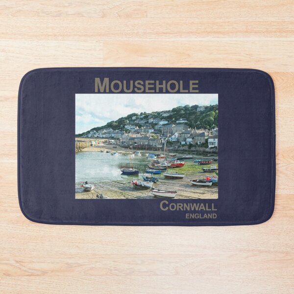 Item preview, Mousehole, Cornwall, England UK fishing harbour village art designed and sold by BarbaraGlebska.