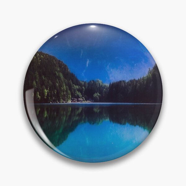 Item preview, Blue hills dawn lake side green forest countryside scenic view designed and sold by August-E.