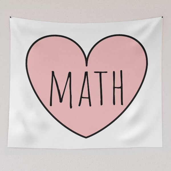 Item preview, I Love Math - Pink Heart designed and sold by KarolinaPaz.