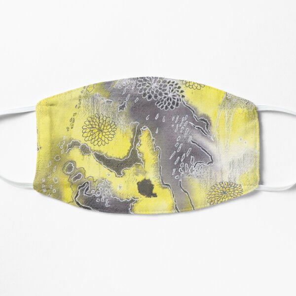 Abstract Flowers || Watercolor Painting Flat Mask