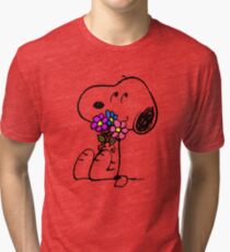 Snoopy Springtime Tri-blend T-Shirt