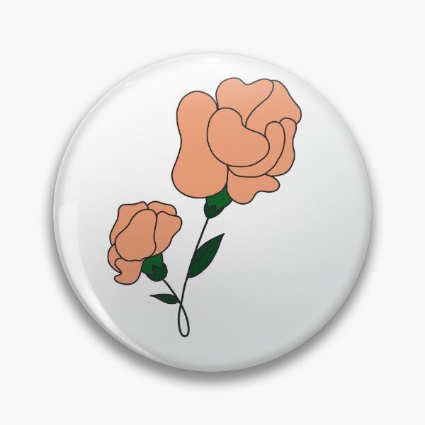 Item preview, Orange fllower line art  designed and sold by doodling-dancer.