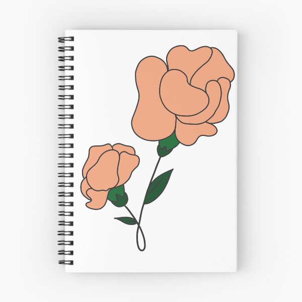 Item preview, Orange fllower line art  designed and sold by doodling-dancer.