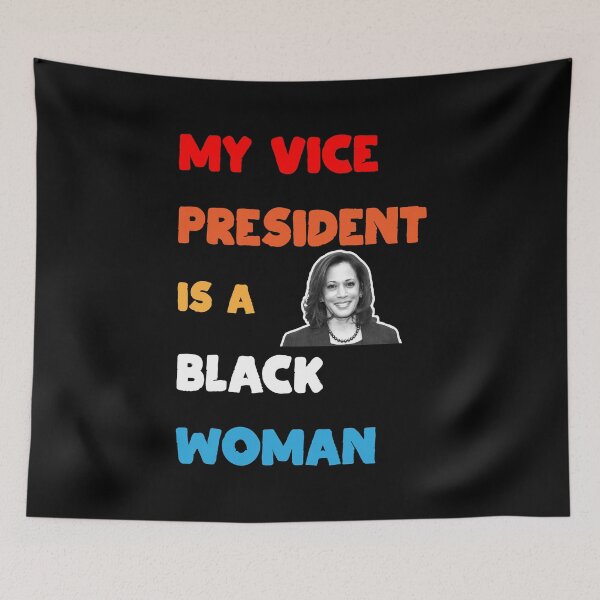 Item preview, Womens My Vice President Is A Black Woman Vintage Style Election V-Neck designed and sold by saied-DGI.