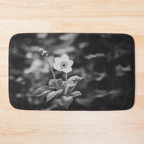 Item preview, Black and White Japanese Anemone Flower designed and sold by Amy Mitchell.