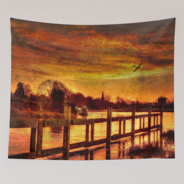 Item preview, #18 Normanton Sunrise with Supermarine Spitfire designed and sold by phutball.