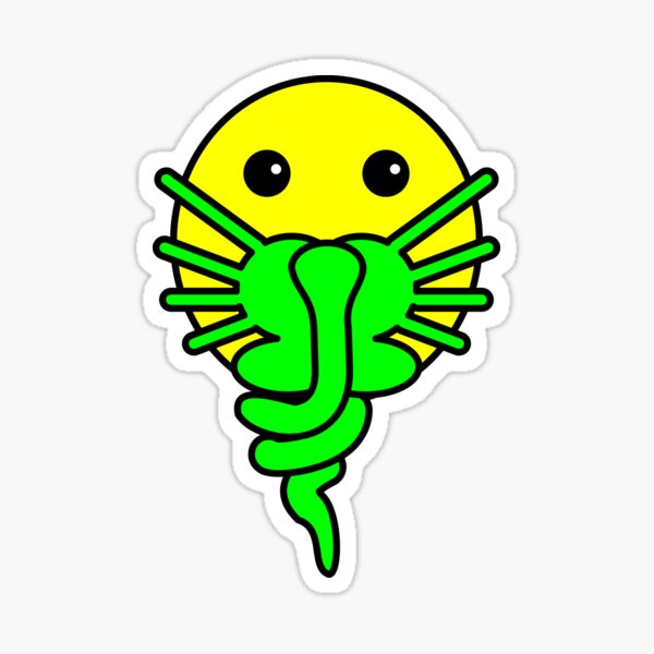 "Facehuggers SMILING FACE ALIENS" Sticker for Sale by XavierCarrera1