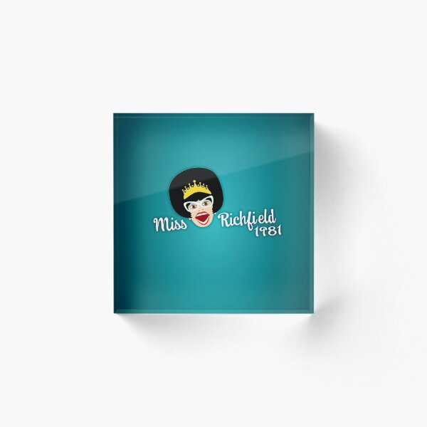 Item preview, Miss Richfield Full Face - Teal designed and sold by MissR1981.