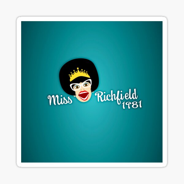 Miss Richfield Full Face - Teal Sticker