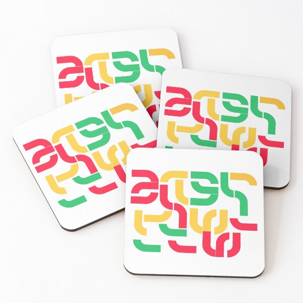 Item preview, Unique abstact design with red, yellow and green color designed and sold by Kalianda.