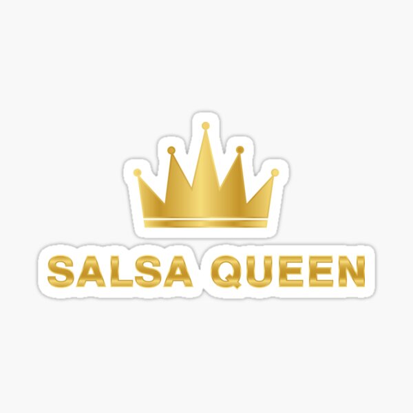 Crown Salsa Queen Sticker