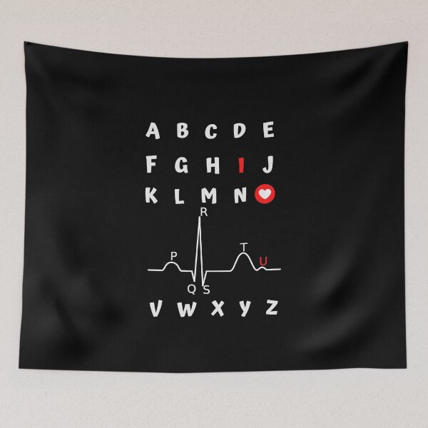 Item preview, QRS Complex Wave Valentine Theme designed and sold by EmotionArt.