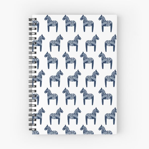 Item preview, Dala Horses (Navy) designed and sold by A Mere Design.