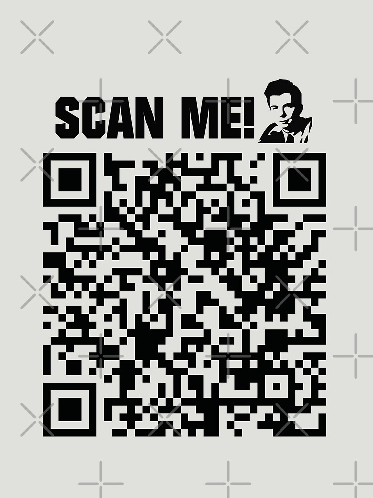 Scan This, rickroll, code, meme, poland, black, simple, monochrome