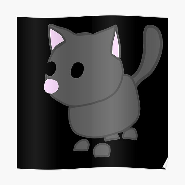 Roblox Cat Posters Redbubble - grey adopt me cat roblox