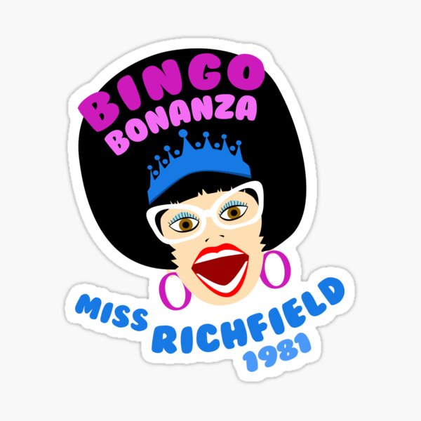 Miss R Bingo Bonanza Head Sticker