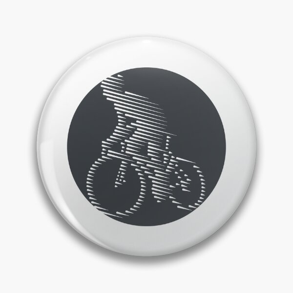 Item preview, Cyclist Climbing White Line Art designed and sold by RabeDesigns.