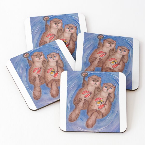 Item preview, Sushi for two otters designed and sold by YanaFairy.