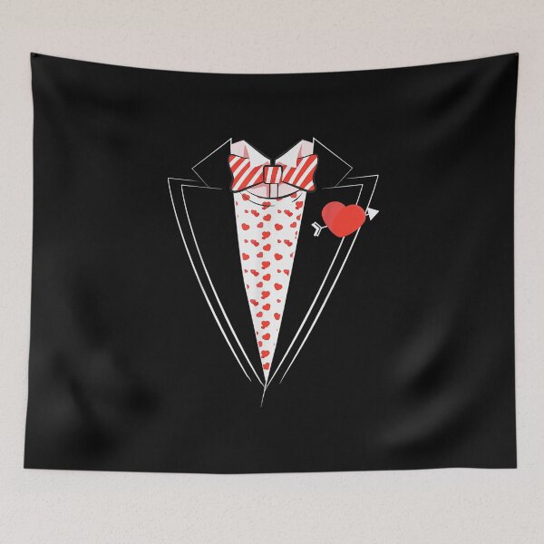 Item preview, Valentines Day Costume Tuxedo Suit Heart TShirt34 designed and sold by CristinaKarman3.