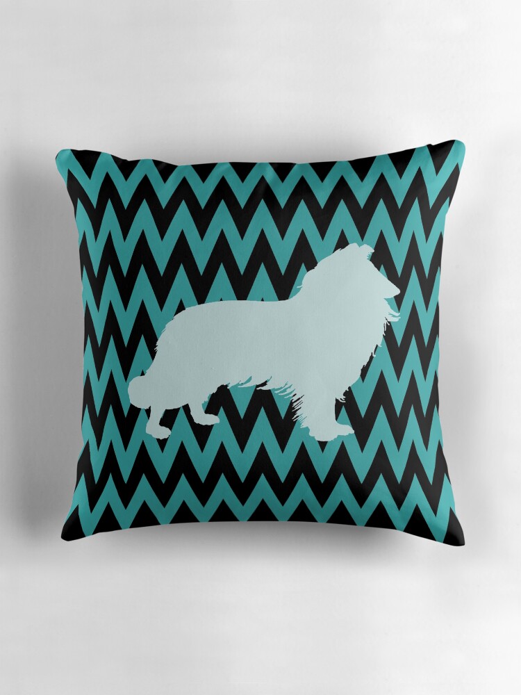 border collie throw pillow