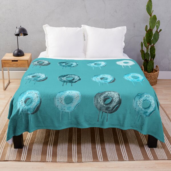 Item preview, Cool topaz turquoise Blue Doughnut trendy pack designed and sold by theinkypensieve.
