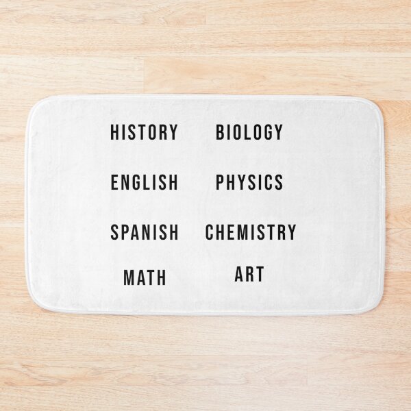 Item preview, School subjects designed and sold by Dinashop.