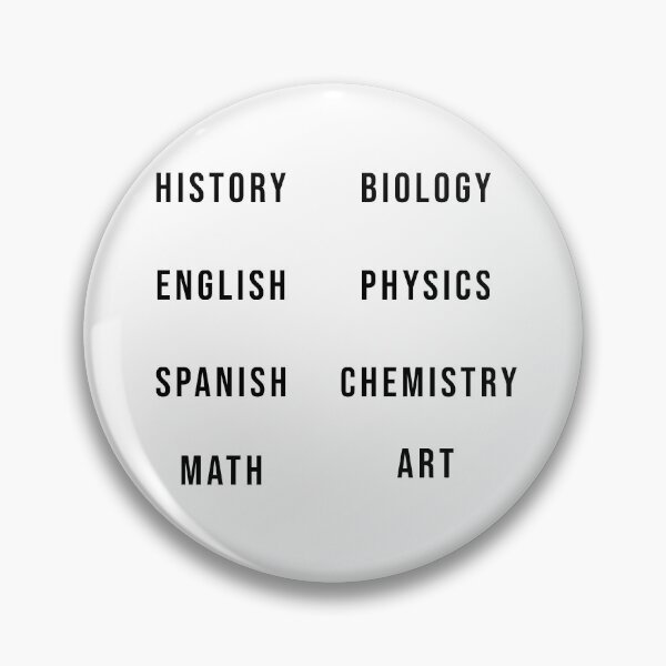 Item preview, School subjects designed and sold by Dinashop.