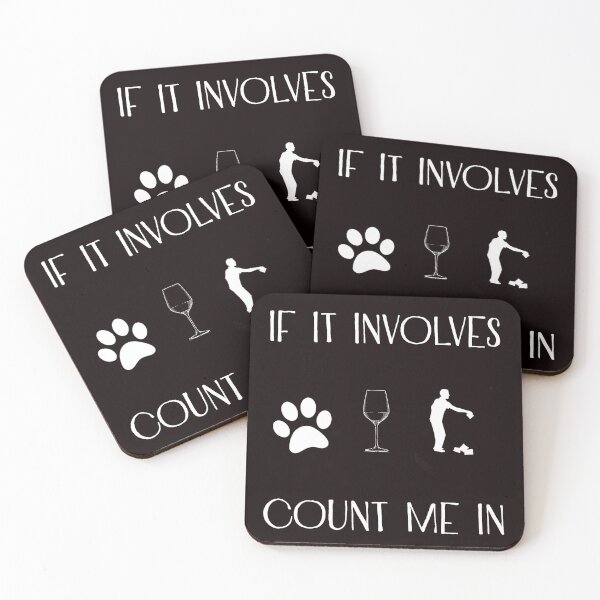 Item preview, If It Involves Dogs And Cornhole Count Me In, Funny Cornhole Design, Cornhole Quote  designed and sold by Aerial Addicts.