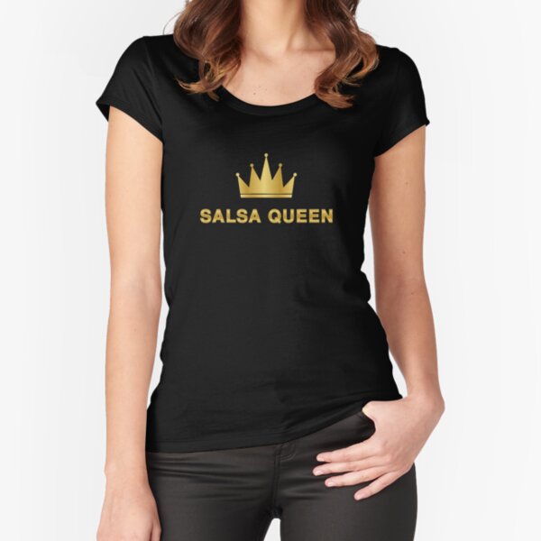 Crown Salsa Queen Fitted Scoop T-Shirt